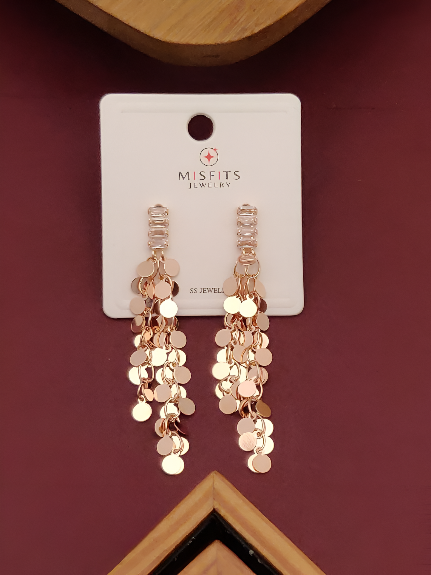 Cascading Coin Earrings